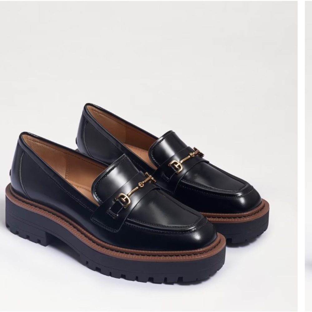 Sam Edelman chunky black loafers